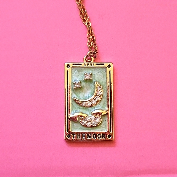 Jewelry - Tarot Card Necklace The Moon